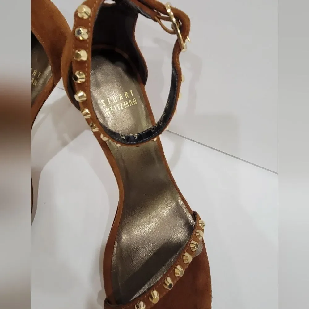 Stuart Weitzman brown suede nudist sz 6